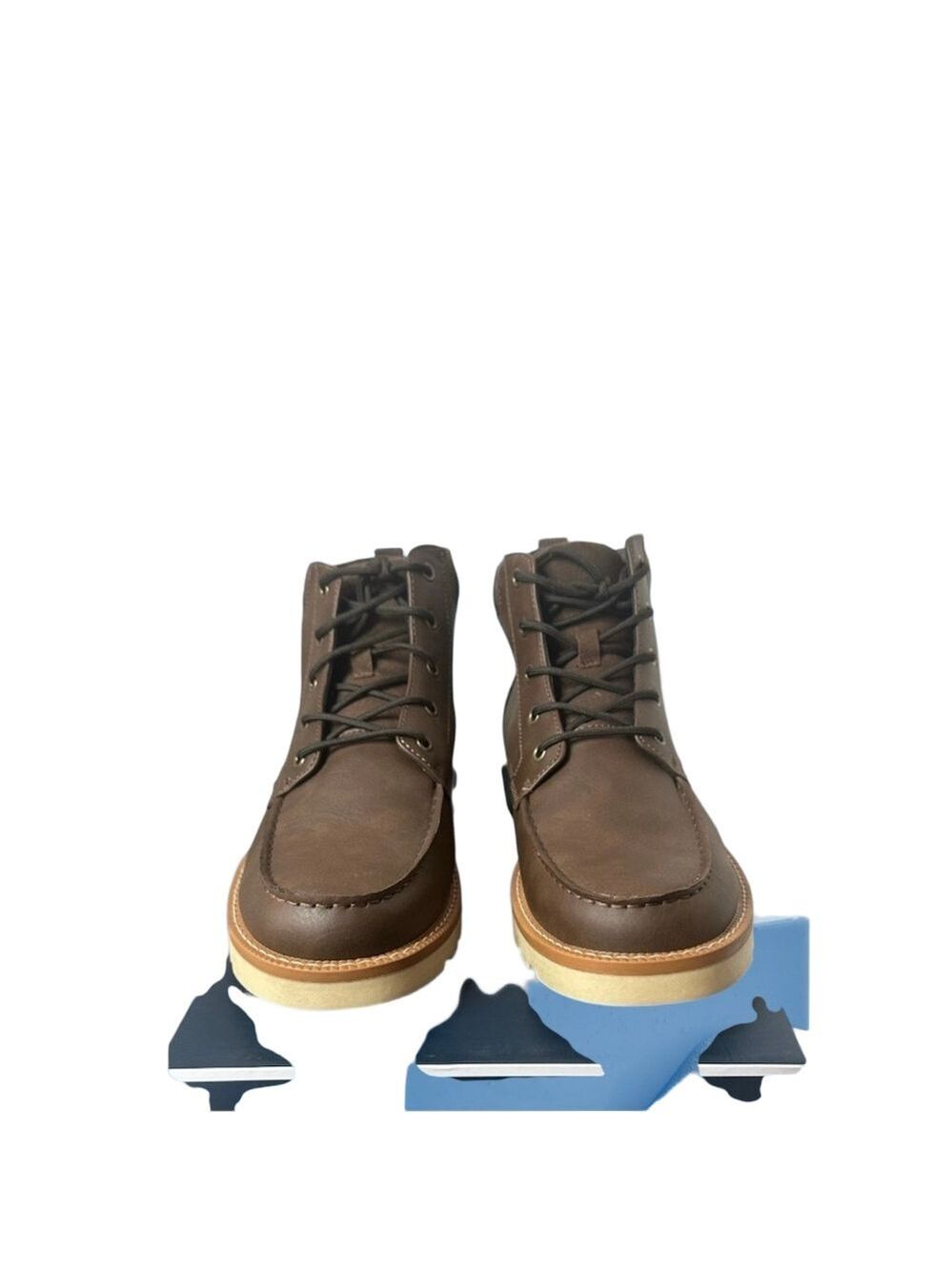 Club Room Men's Clifton Lace Up Moc Toe Shoes Brown Size 10